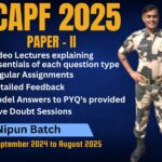 CAPF 2025 ( PAPER – II )